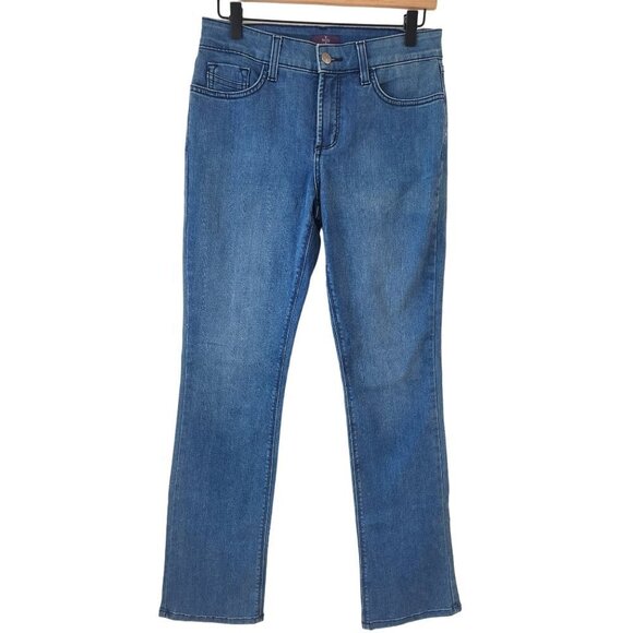 NYDJ Not Your Daughter's Jeans Straight Leg Medium Wash Denim Jeans Women's 4 - Picture 1 of 12
